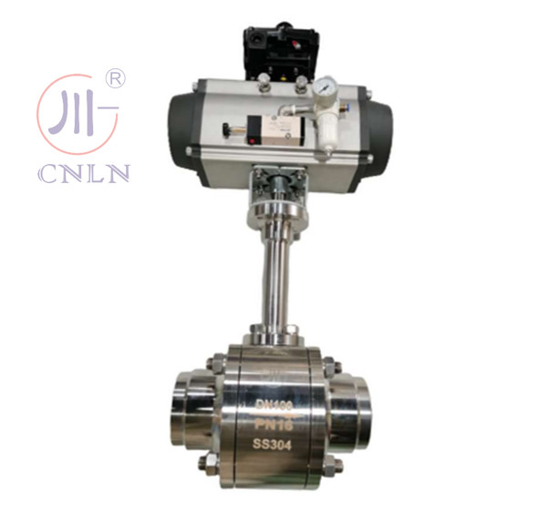 دریچه گلوله ای پنوماتیک کریوجنیک از فولاد ضد زنگ CDQ661F برای LNG/LOX/LN2/LAR/LCO2 -196`~+80 °C
