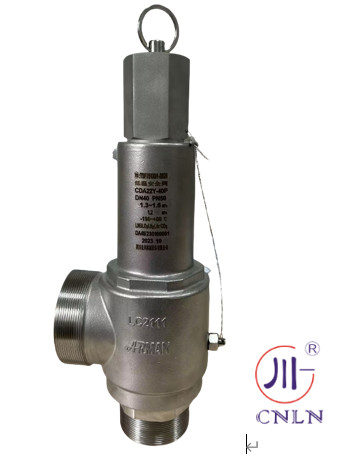 دریچه ایمنی گاز ویژه DN25 Cryogenic PTFE Full Open Valve CF8 CF3 برای مخزن LNG LIN LOX LAR