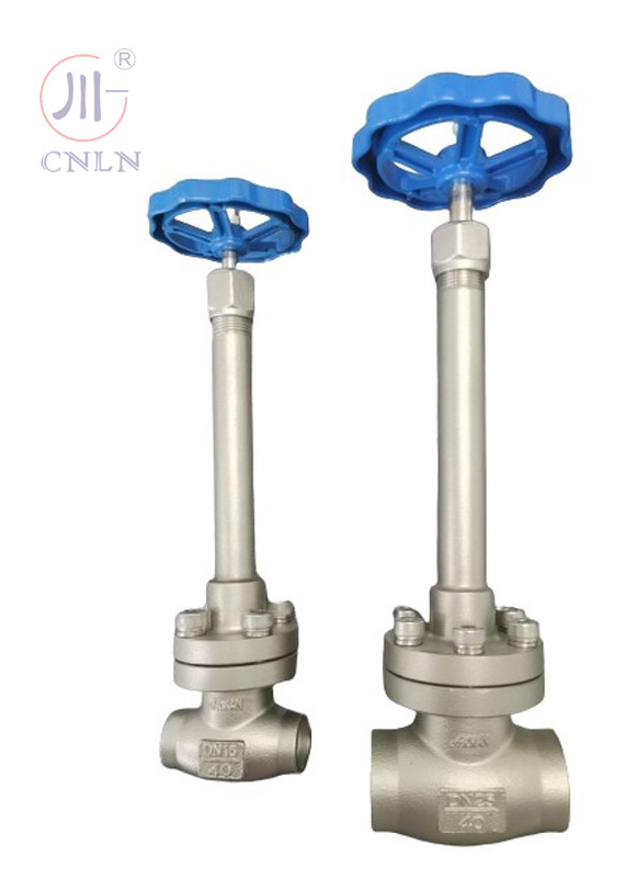 دریچه گلوب کریوجنیک دستی فولاد ضد زنگ DN25/DN15 برای LNG/LOX/LN2/LAR/LCO2