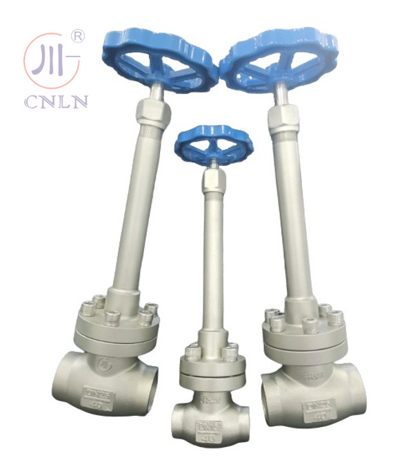 CF3/CF8 دریچه کروژنیک گلوب دستی DN25/DN15 برای LNG/LOX/LN2/LAR/LCO2