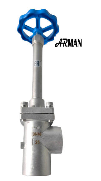 SS304/316 شیر کروژنیک با زاویه بلند ساقه (DN15-40mm) برای LNG