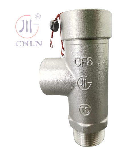 دریچه ایمنی کم ارتفاع کریوجنیک DN15 PN40 SS304/316 برای مخزن / اسکید / تریلر