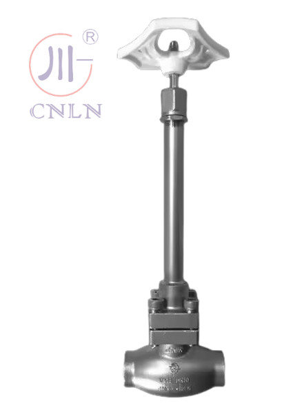 SS304/316 دریچه کروژنیک گلوب (Cryogenic Globe Valve) نوع ساقه بلند D ((DN10-100mm) برای LNG/LOX/LN2