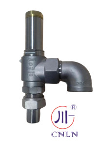 دریچه ایمنی PTFE کاملاً باز با اتصال آرنج مایع