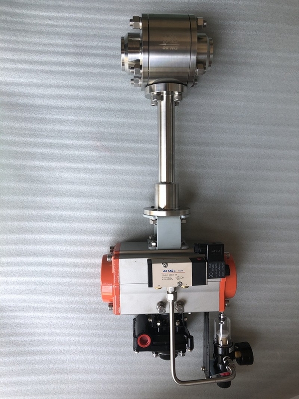 CF3/CF8 SS304/SS316 دریچه توپ پنوماتیک کریوجنیک برای LNG/LOX/LN2/LAR
