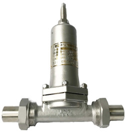 PN25 شیر کاهش فشار کریوجنیک، تنظیم کننده اقتصادی، -196 ~ + 80 °C برای LNG LOX LIN LAR LCO2