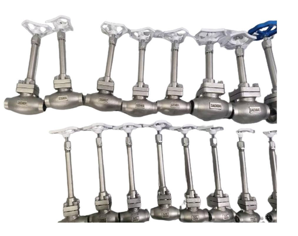 PN50 صمام کروژنیک گلوبال ولت و سوکت جوش -196 ~ + 80 °C برای LNG LOX LIN LAR LCO2