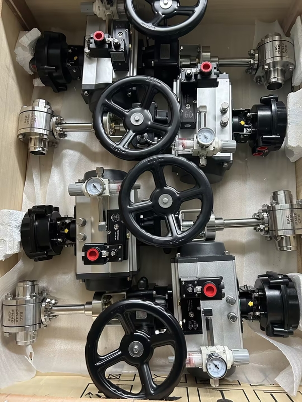 دریچه گلوله ای پنوماتیک کریوجنیک از فولاد ضد زنگ CDQ661F برای LNG/LOX/LN2/LAR/LCO2 -196`~+80 °C