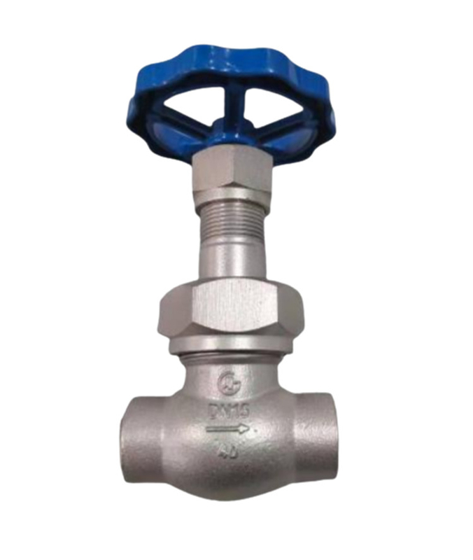 دسته بندی LN2 DN25 دریچه کروژنیک سوکت ولد گلوب DJ61F-40P برای LNG/LOX/LN2/LAR/LCO2