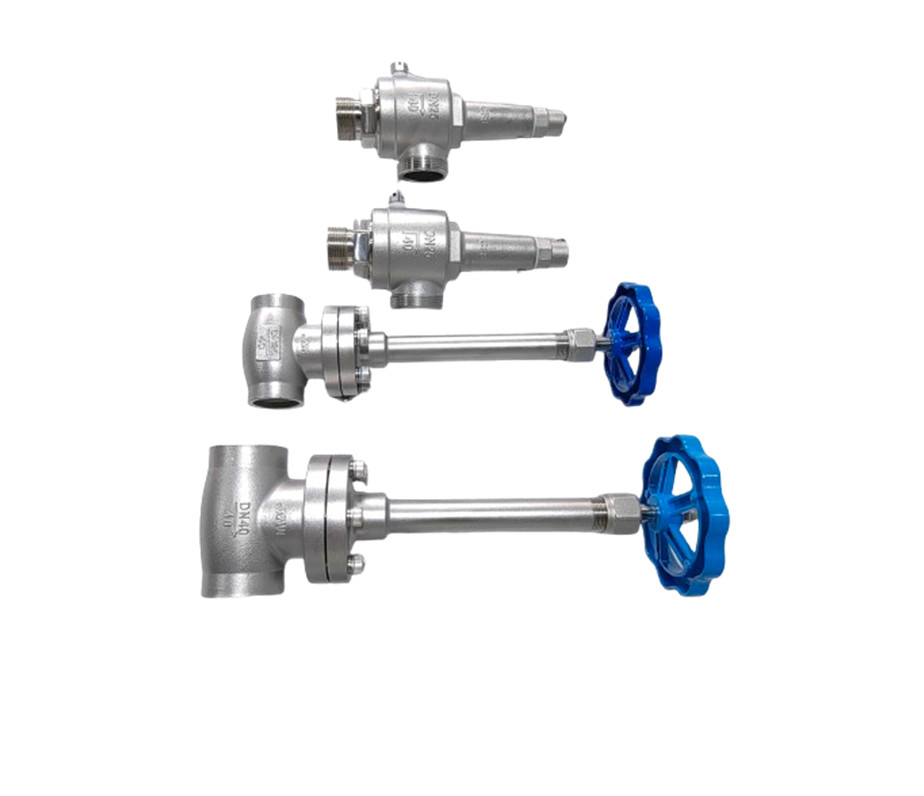 دریچه کروژنیک گلوب بلند (Long Stem Cryogenic Globe Valve) دریچه ایمنی دمای پایین برای LNG LOX LIN LAR LCO2