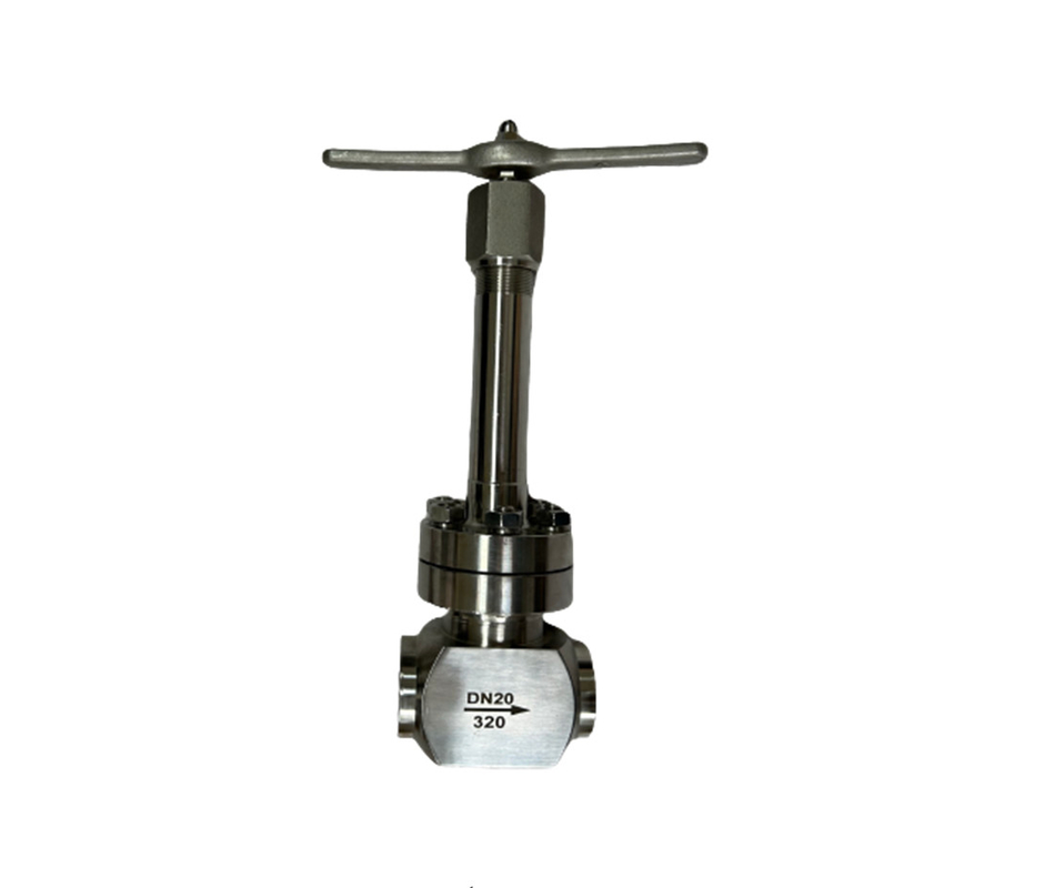 LNG LOX LIN LAR LCO2 مخزن شیر کروژنیک با فشار بالا - 196-80 °C CF8/CF3 3/8'-4