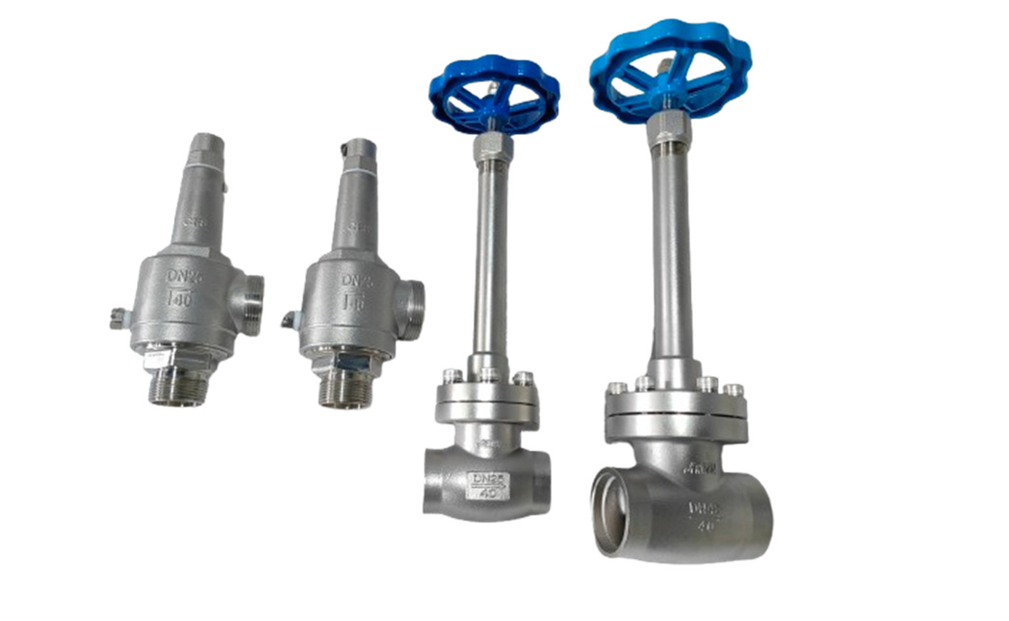 SS304 دریچه ایمنی مهر و موم سخت کریوژنیک برای مخزن LIN LOX LAR LNG -196 ~ 80 °C کیفیت بالا