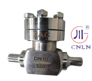 دریچه کروژنیک با فشار بالا دریچه چک گلوب -196 ~ + 80 °C برای مخزن LNG LOX LIN LAR LCO2
