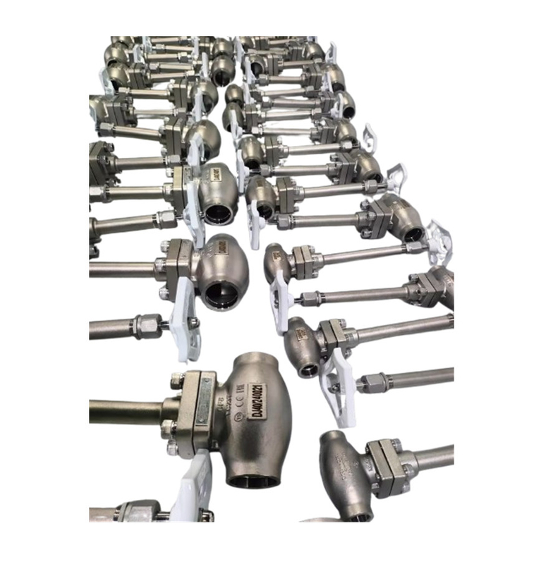 PN50 دریچه گلوله ای کریوجنیک -196 ~ + 80 °C برای LNG LOX LIN LAR LCO2 مخزن گازهای مایع