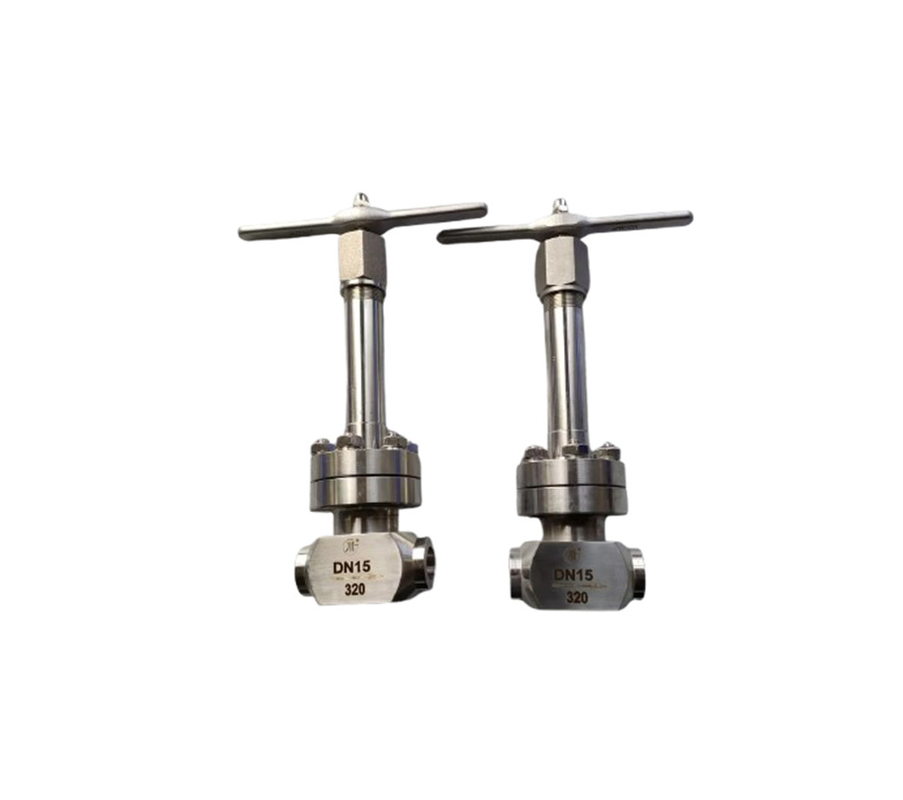 LNG LOX LIN LAR LCO2 مخزن شیر کروژنیک فشار بالا شیر گلوب با کیفیت بالا شیر PN320