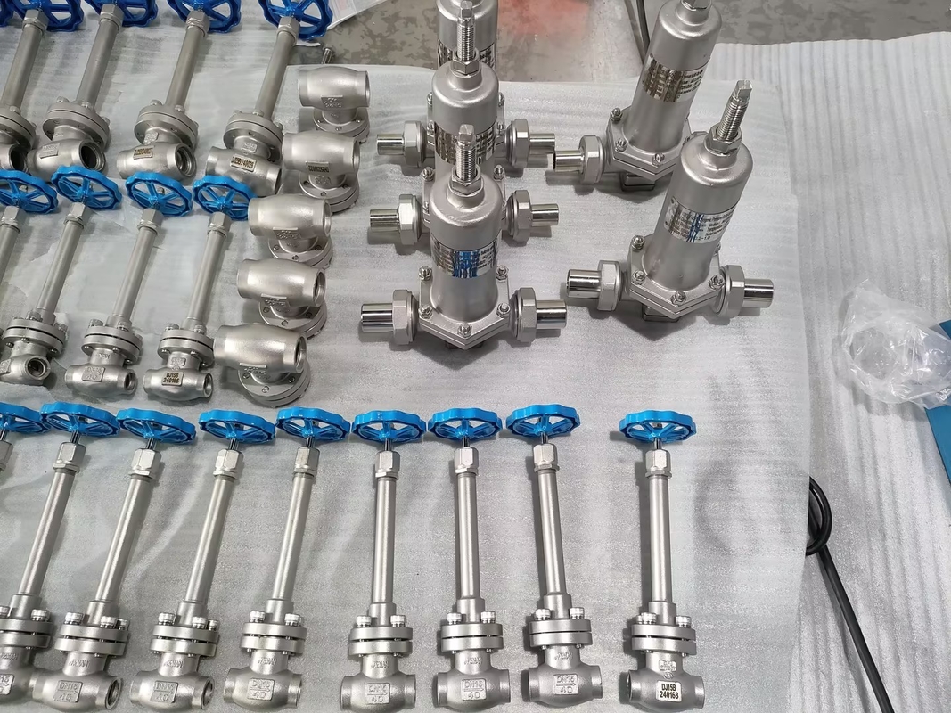 دریچه ایمنی کریوجنیک فولاد ضد زنگ 3/8'-2' 4.0Mpa -196°C تا +120°C