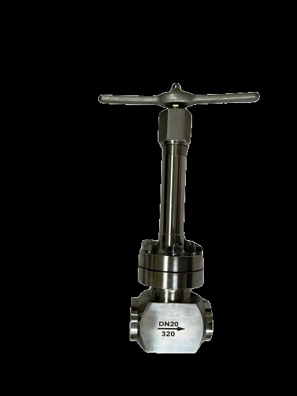 شیر کروژنیک با فشار بالا 42Mpa با بدن شیر CF8/CF3 برای کاربردهای LNG/LOX/LIN و محدوده دمایی -196 تا +80°C
