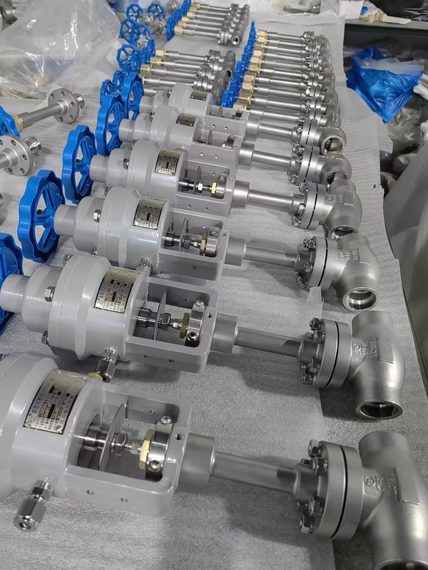 شیر کروژنیک با فشار بالا 42Mpa با بدن شیر CF8/CF3 برای کاربردهای LNG/LOX/LIN و محدوده دمایی -196 تا +80°C