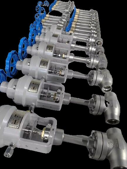 فولاد ضد زنگ 304/316 شیر کروژنیک با محدوده دمای -196 تا +80 °C و فشار حداکثر 5.0Mpa