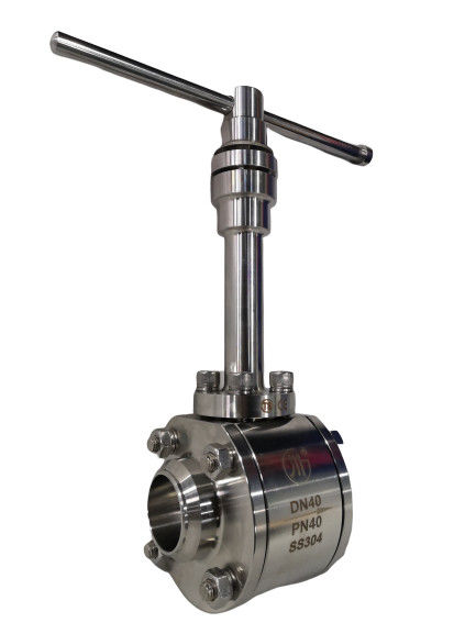 شیر توپی فشار بالا برودتی DN10-DN250 مستقیم کارخانه برای LO2 / LNG